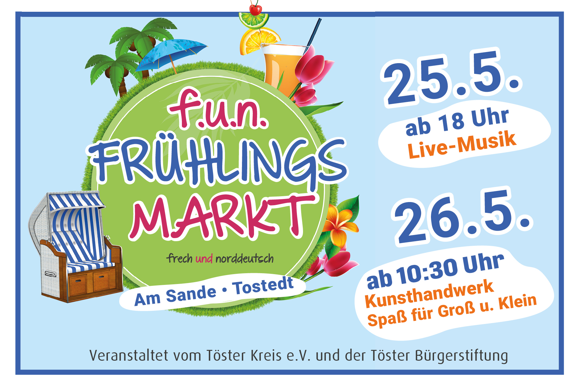 Plakat für den Frühlingsmarkt in Tostedt