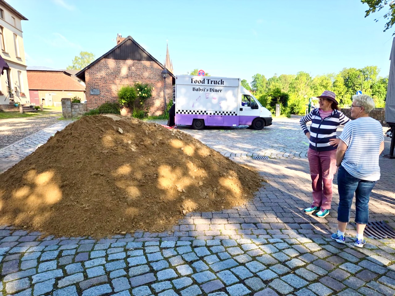 Platz herrichten Samstagmorgen